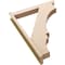 Ekena Millwork 5 1/2-in W x 32-in D x 44-in H Balboa Slat Rough Cedar Woodgrain TimberThane Outlooker, Primed Tan OUTUR055X32X44BOA24RCPR - alternate 6